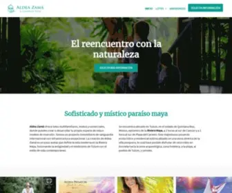Aldeazama.com(Aldea Zamá) Screenshot