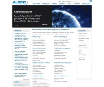 Aldec.com(The Design Verification Company) Screenshot