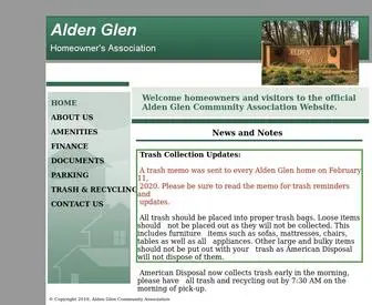 Aldenglenhoa.org(Alden Glen HOA) Screenshot