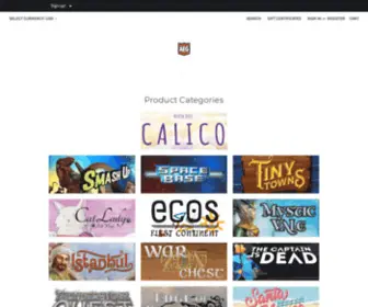 AlderacStore.com(Alderac Entertainment Group Online Store) Screenshot