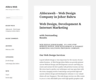 Alderaweb.com(Web Design Johor Bahru) Screenshot