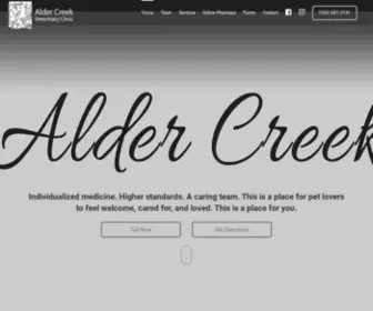 Aldercreekvet.com(Veterinarian in Battle Ground) Screenshot