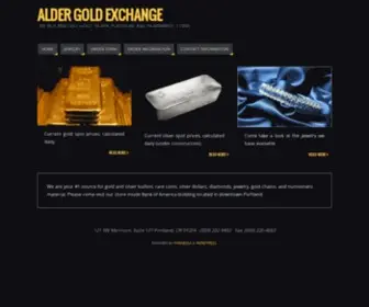 Aldergold.com(We buy and sell gold) Screenshot