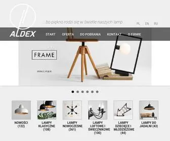 Aldex.com.pl(Producent lamp) Screenshot