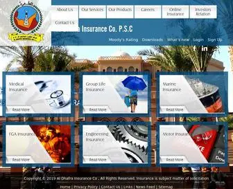 Aldhafrainsurance.ae(Al Dhafra) Screenshot