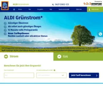Aldi-Gruenstrom.de(Ökostrom & Ökogas) Screenshot