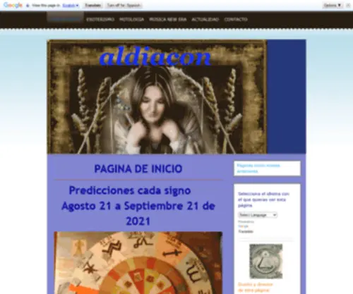 Aldiacon.com(Página de Esoterismo) Screenshot