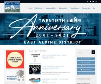 Aldinedistrict.org(East Aldine Management District) Screenshot