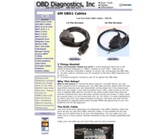 Aldlcable.com(ALDL OBD1 OBD cable OBDI OBD2 engine codes) Screenshot
