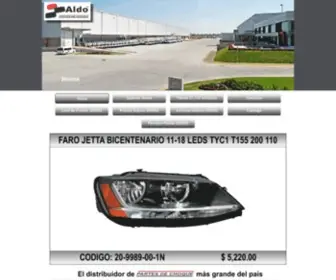 Aldoautopartes.com(Aldo Partes de Choque) Screenshot