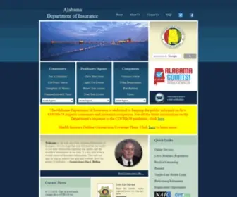 Aldoi.gov(Alabama Department of Insurance) Screenshot