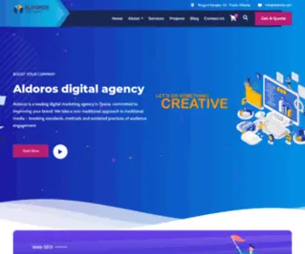 Aldoros.com(Aldoros Media is a Digital and Branding Agency) Screenshot