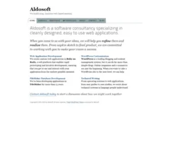 Aldosoft.com(We build crisp) Screenshot