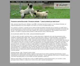Aldovet.ro(Pensiune canina Bucuresti) Screenshot