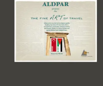 Aldpar-Travel.com(Aldpar Travel The Fine ART of Travel) Screenshot