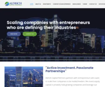 Aldrichcap.com(Aldrich Capital Partners) Screenshot