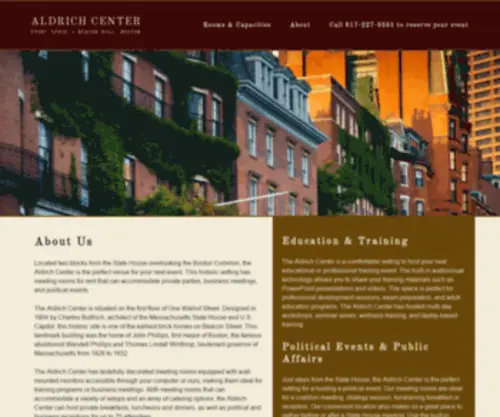 Aldrichcenter.org(Aldrich Center) Screenshot