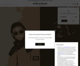 Alducadaosta.com(Lo Shop Online Al Duca D'Aosta seleziona per te i top fashion designer) Screenshot