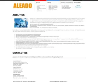 Aleado.com(Japanese Auto Auctions) Screenshot
