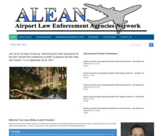 Alean.com(Airport Law Enforcement Agencies Network) Screenshot