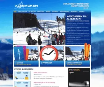 Alebacken.nu(Skidåkning nära Göteborg) Screenshot