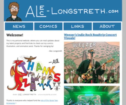 Alec-Longstreth.com(Alec Longstreth) Screenshot