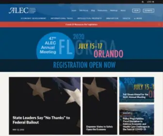 Alec.org(American Legislative Exchange Council) Screenshot