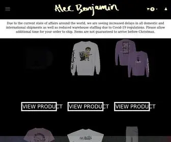 Alecbenjamin.store(Alec Benjamin) Screenshot