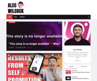 Alecwilcock.com(Instagram Guru) Screenshot