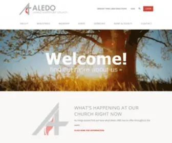 Aledoumc.org(Aledo UMC) Screenshot