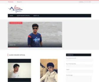 Aleemhashmi.com(TITLE) Screenshot