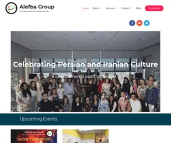 Alefbagroup.org(A Cultural and Social Non) Screenshot