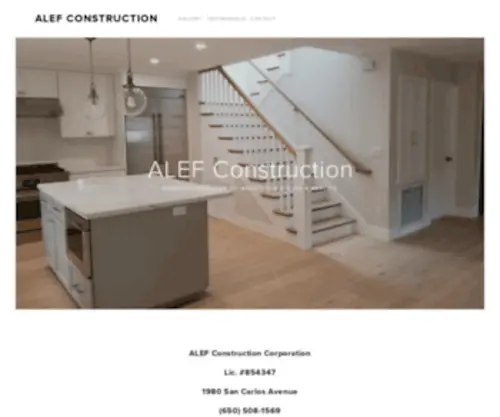Alefconstruction.com(ALEF Construction) Screenshot