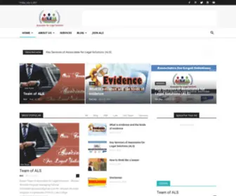 Alegals.com(Associates For Legal Solutions Ltd) Screenshot