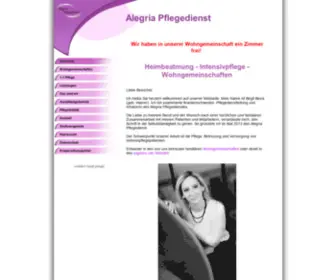 Alegria-Pflegedienst.de(Alegria Pflegedienst) Screenshot