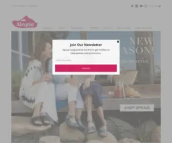 Alegriashoes.com(The Official Site for Alegria Shoes by PG Lite) Screenshot