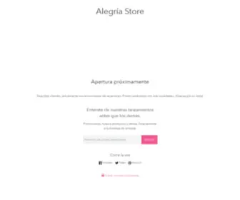 AlegriaStore.com(Alegría) Screenshot