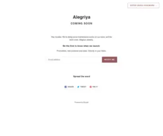 Alegriya.com(Alegriya) Screenshot