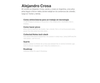 Alejandrocrosa.com(Alejandro Crosa) Screenshot