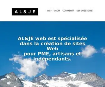 Alejeweb.ch(AL&JE web création de sites internet pour PME) Screenshot