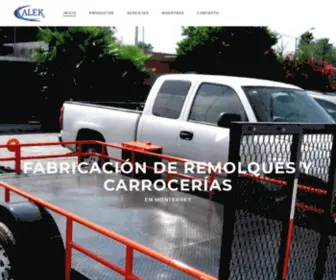 Alekindustrias.com(Fabricación de Remolques y Carrocerías en Monterrey) Screenshot