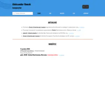 Aleknowak.com(Aleksander Nowak) Screenshot