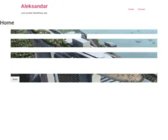 Aleksandardjurdjevic.com(Just another WordPress site) Screenshot