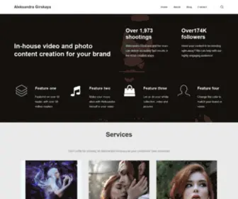 Aleksandragirskaya.com(The one and only) Screenshot