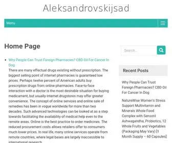 Aleksandrovskijsad.ru(Aleksandrovskijsad) Screenshot