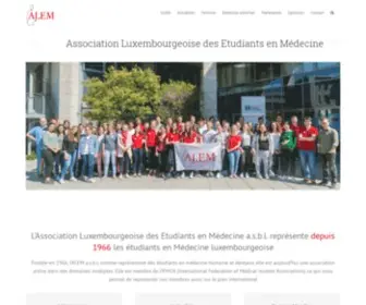 Alem.lu(ALEM a.s.b.l. – Association luxembourgeoise des Etudiants en Médecin a.s.b.l) Screenshot