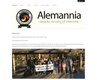 Alemanniasociety.org(German Society of Charlotte) Screenshot