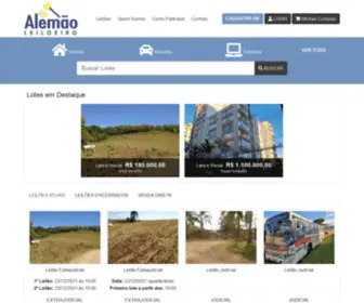 Alemaoleiloeiro.com.br(Leilões) Screenshot