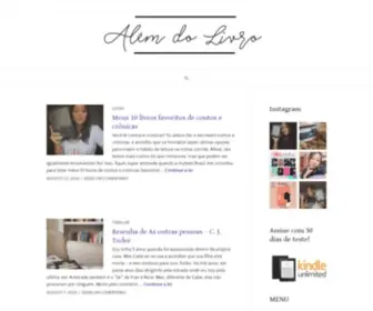 Alemdolivro.com(Além) Screenshot