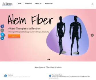 Alemfiber.com(Alem General Fiber Glass P.L.C) Screenshot